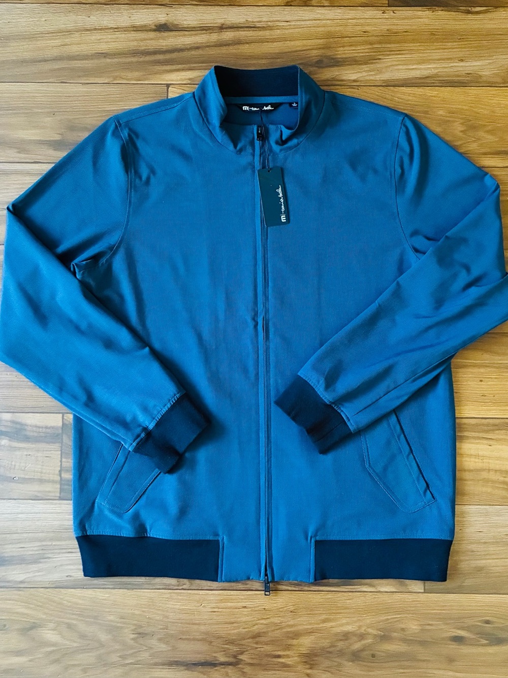NWT Travis Mathew’s Ridgley Men’s Navy Blue Fill Zip Jacket Mens Size Large